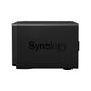 Synology DiskStation DS1821+ serveur de stockage NAS Tower Ryzen Embedded V1500B 4 Go DDR4 0 To DiskStation Manager Noir
