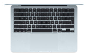 Apple MacBook Air Apple M M4 Ordinateur portable 34,5 cm (13.6") 16 Go 256 Go SSD Wi-Fi 6E (802.11ax) macOS Sequoia Bleu