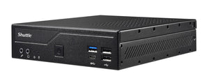 Shuttle Slim PC DH610, S1700, 1x HDMI, 2x DP, 1x 2.5", 2x M.2, 2x LAN (Intel 1G + 2.5G), 2x COM, fonctionnement permanent 24/7, attaches VESA