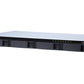 QNAP TS-431XeU NAS Rack (1 U) Annapurna Labs Alpine AL-314 2 Go DDR3 0 To QNAP QTS Noir, Acier inoxydable