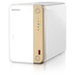 QNAP TS-262 NAS Tower Intel® Celeron® N4505 4 Go 0 To QNAP QTS Or, Blanc