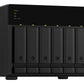 QNAP TS-673A NAS Tower Ryzen Embedded V1500B 8 Go DDR4 0 To QNAP Turbo System Noir
