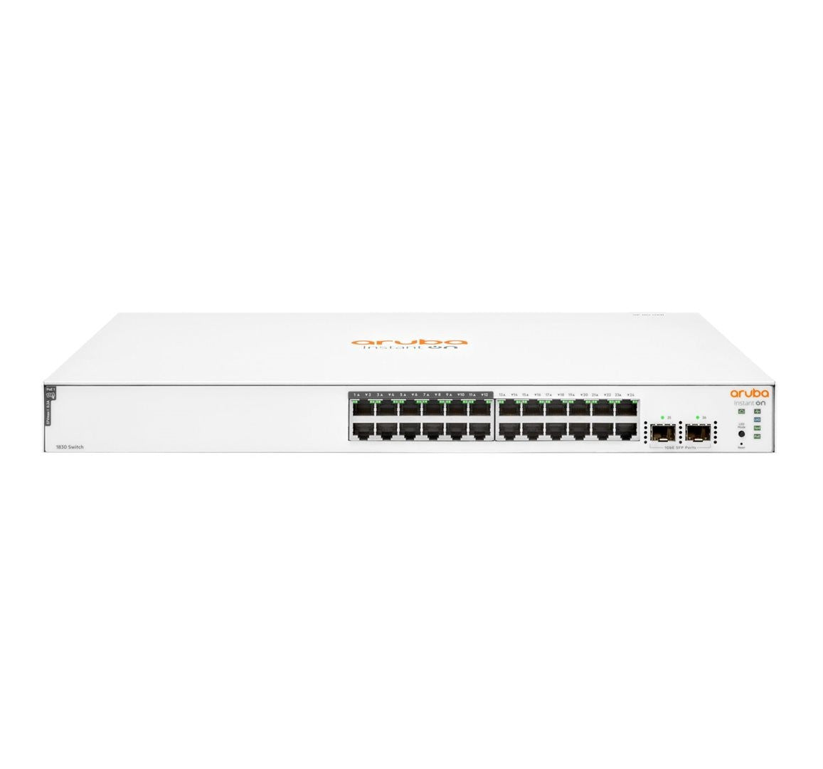 HPE Aruba Switch 1830 24G 2SFP 24xGBit/2xSFP (12xPoE/195W) JL813A Aruba Instant On_53959.jpg