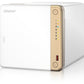 QNAP TS-462-4G serveur de stockage NAS Tower Intel® Celeron® N4505 4 Go DDR4 0 To QNAP QTS Blanc
