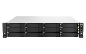 QNAP TS-H1887XU-RP NAS Rack (2 U) Intel Xeon E E-2336 32 Go DDR4 0 To QuTS hero Noir, Blanc