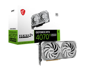 MSI GeForce RTX 4070 Ti SUPER 16G VENTUS 2X WHITE OC NVIDIA 16 Go GDDR6X
