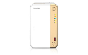 QNAP TS-262 NAS Tower Intel® Celeron® N4505 4 Go 0 To QNAP QTS Or, Blanc
