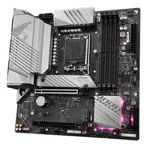 GIGABYTE B760M AORUS ELITE AX Carte Mère - Compatible avec les processeurs Intel Core 14e génération, VRM numérique 12*+1+1 phases, jusqu'à 7800MHz DDR5 (OC), 2x PCIe 4.0 M.2, Wi-Fi 6E, 2.5GbE LAN, USB 3.2 Gen 2
