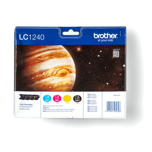 Brother LC1240VALBPDR cartouche d'encre 4 pièce(s) Original Noir, Cyan, Magenta, Jaune