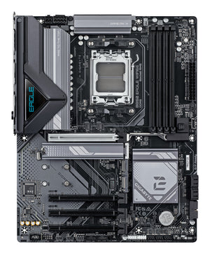 GIGABYTE B850 EAGLE WIFI6E Carte Mère - AMD Ryzen 9000 Series CPUs, VRM numérique 8+2+2 phases, jusqu'à 8200MHz DDR5 (OC), 1xPCIe 5.0 + 2xPCIe 4.0 M.2, LAN GbE, WIFI 6E, USB 3.2 Gen 2