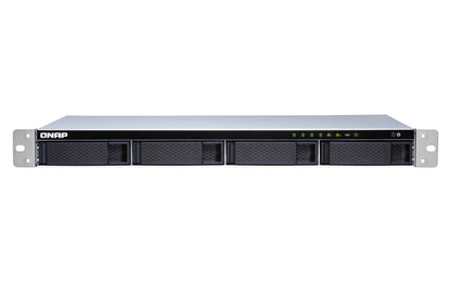 QNAP TS-431XeU NAS Rack (1 U) Annapurna Labs Alpine AL-314 2 Go DDR3 0 To QNAP QTS Noir, Acier inoxydable