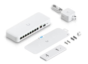 Ubiquiti UniFi Flex 2.5G Géré L2 2.5G Ethernet (100/1000/2500) Connexion Ethernet, supportant l'alimentation via ce port (PoE) Montage sur le bureau ou sur le mur Blanc