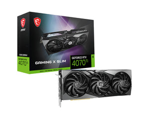 MSI GAMING GEFORCE RTX 4070 TI X SLIM 12G carte graphique NVIDIA 12 Go GDDR6X