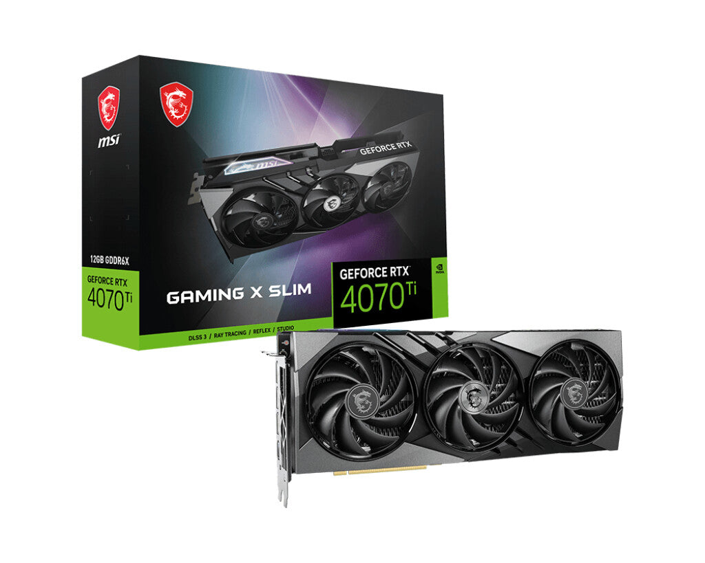 MSI GAMING GEFORCE RTX 4070 TI X SLIM 12G carte graphique NVIDIA 12 Go GDDR6X