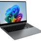 Samsung Galaxy Book5 Pro 360 Copilot+ PC Intel Core Ultra 7 256V Ordinateur portable 40,6 cm (16") Écran tactile WQXGA+ 16 Go LPDDR5x-SDRAM 1 To SSD Wi-Fi 7 (802.11be) Windows 11 Home Gris