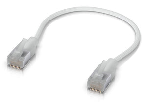 Ubiquiti UACC-Cable-Patch-EL-C6A-0.15M-W-24 câble de réseau Translucide, Blanc 0,15 m Cat6a