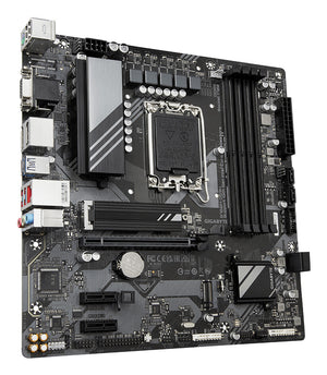 GIGABYTE B760M DS3H Carte Mère - Compatible avec les processeurs Intel Core 14e génération, VRM numérique 6+2+1 phases, jusqu'à 7600MHz DDR5 (OC), 2x PCIe 4.0 M.2, LAN 2.5GbE, USB 3.2 Gen