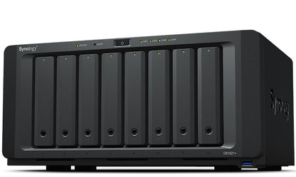 Synology DiskStation DS1821+ serveur de stockage NAS Tower Ryzen Embedded V1500B 4 Go DDR4 0 To DiskStation Manager Noir