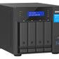 QNAP TVS-H474 NAS Tower Intel® Pentium® G7400 8 Go DDR4 0 To QuTS hero Noir