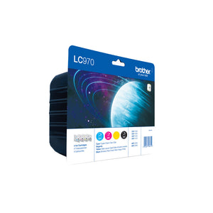 Brother LC970VALBPDR cartouche d'encre 4 pièce(s) Original Noir, Cyan, Magenta, Jaune