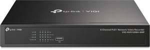 TP-Link VIGI NVR1008H-8MP Enregistreur vidéo sur réseau Noir