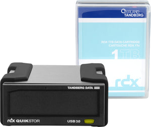 Overland-Tandberg O-T Kit de lecteur RDX avec cassette de 1 To, externe, noir, USB3+