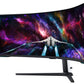 Samsung G95NC LED display 144,8 cm (57") 7680 x 2160 pixels Dual UHD QLED Blanc