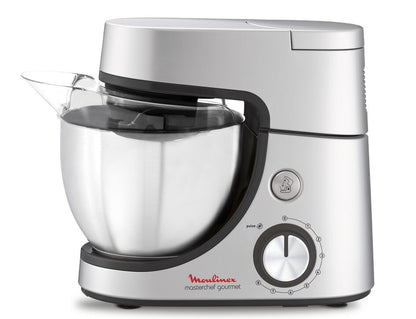 Moulinex QA519D robot de cuisine 1100 W 4,6 L Argent Balances intégrées