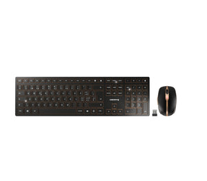 CHERRY DW 9100 SLIM clavier Souris incluse Universel RF sans fil + Bluetooth QWERTZ Suisse Noir