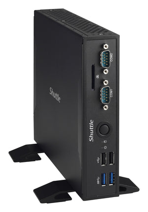 Shuttle XPC slim DS68U PC/poste de travail Intel® Celeron® 3855U 0 Go DDR3L-SDRAM Mini PC Noir
