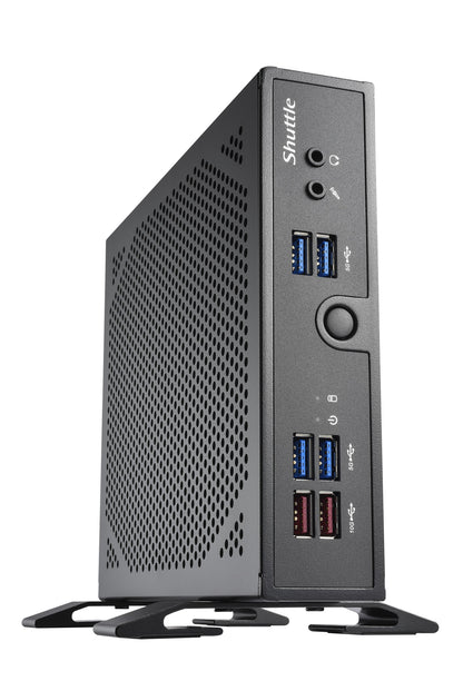 Shuttle XPC slim Barebone DS50U5, i5-1335U, 2x LAN (1x 2.5Gbit ,1x 1Gbit), 1xCOM,1xHDMI,1xDP, 1x VGA, fanless, fonctionnement permanent 24/7