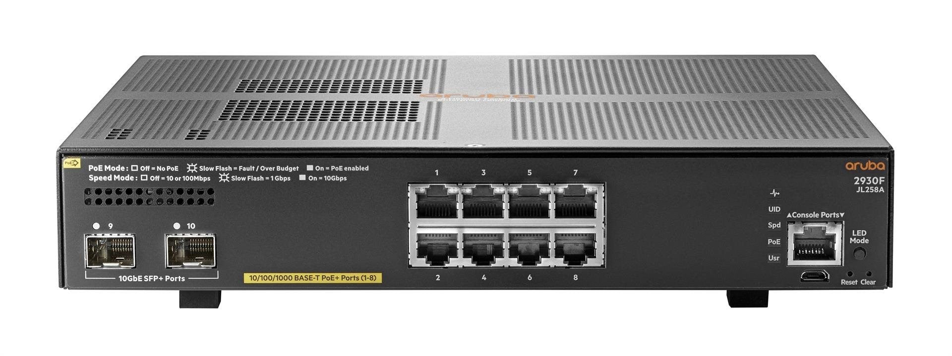 HPE Aruba Switch 2930F-8G 8xGBit/2xSFP+ PoE+ JL258A_51803.jpg