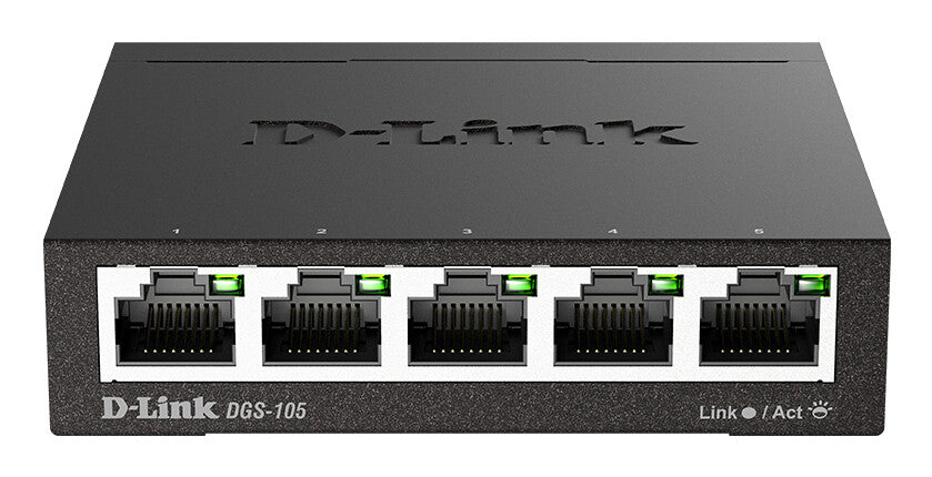 D-Link DGS-105 Non-géré L2 Gigabit Ethernet (10/100/1000) Noir