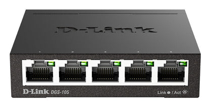 D-Link DGS-105 Non-géré L2 Gigabit Ethernet (10/100/1000) Noir