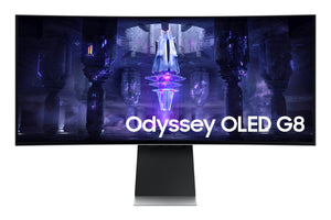 Samsung G85SB écran plat de PC 86,4 cm (34") 3440 x 1440 pixels UltraWide Quad HD OLED Argent