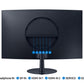 Samsung S39C LED display 81,3 cm (32") 1920 x 1080 pixels Full HD Noir