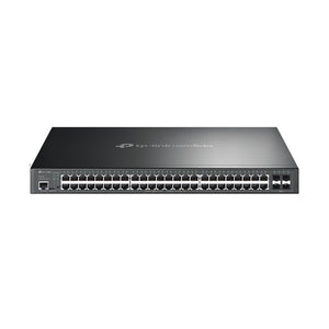 TP-Link Omada SG3452P commutateur réseau Géré L2/L3 Gigabit Ethernet (10/100/1000) Connexion Ethernet, supportant l'alimentation via ce port (PoE) 1U Noir