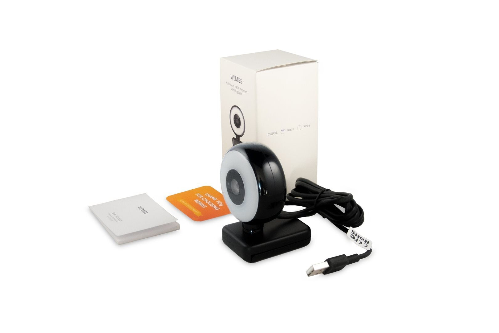 WEMISS CM-A2 Stream Series with Ring Light Full HD Webcam with 1/3"-CMOS Sensor black_61660.jpg