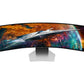 Samsung G95SC écran plat de PC 124,5 cm (49") 5120 x 1440 pixels Dual QHD OLED Argent