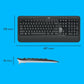 Logitech 920-008677 clavier Souris incluse Universel RF sans fil QWERTZ Suisse Noir, Blanc