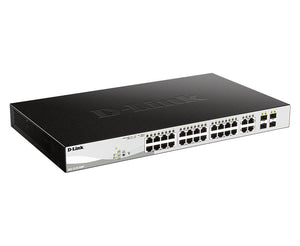 D-Link DGS-1210-28P commutateur réseau Géré L2 Gigabit Ethernet (10/100/1000) Connexion Ethernet, supportant l'alimentation via ce port (PoE) 1U Noir