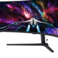Samsung G95NC LED display 144,8 cm (57") 7680 x 2160 pixels Dual UHD QLED Blanc