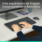 Logitech 920-008676 clavier Souris incluse Universel RF sans fil AZERTY Français Noir, Blanc