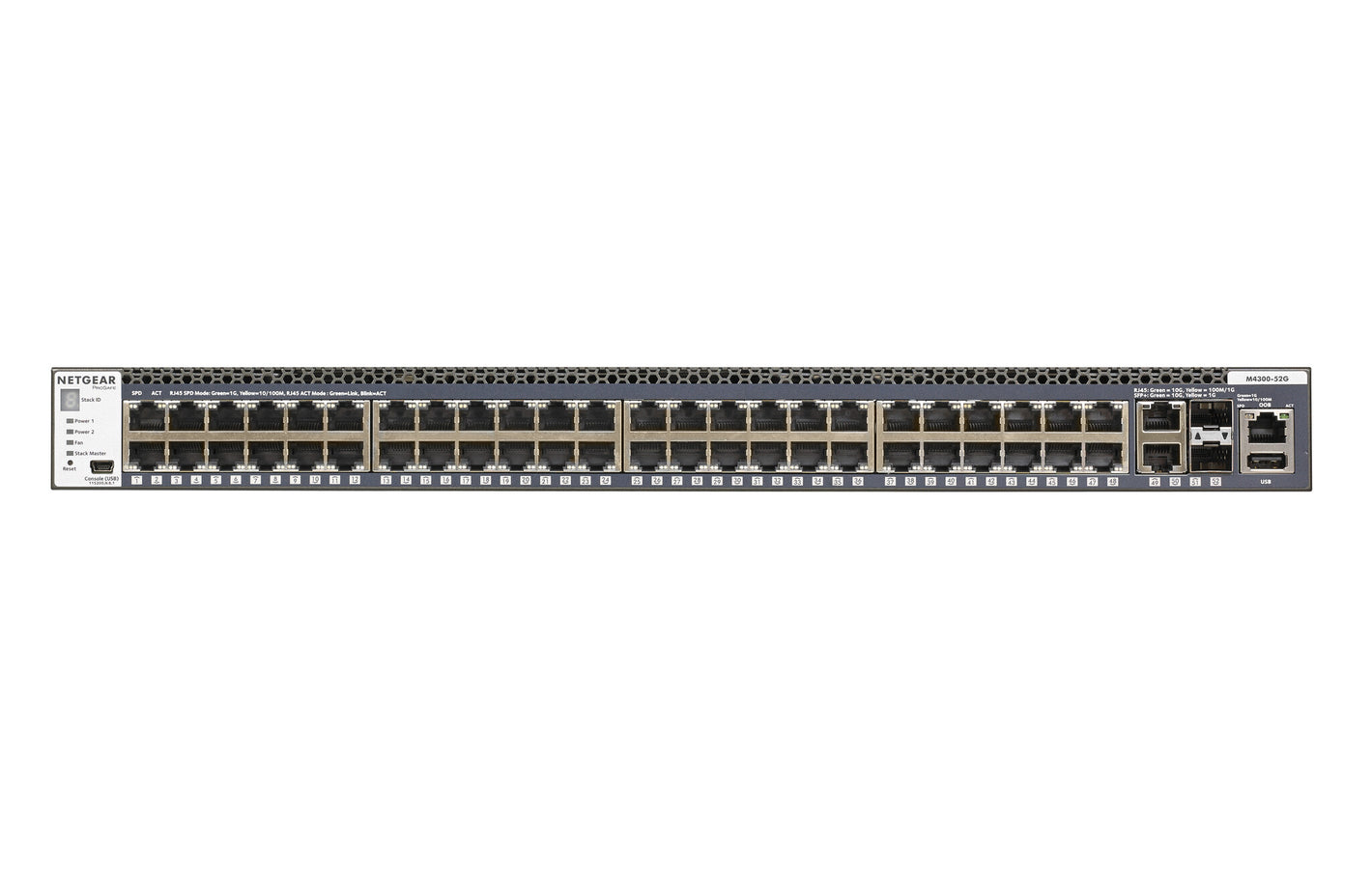 NETGEAR M4300-52G Géré L3 Gigabit Ethernet (10/100/1000) 1U Gris
