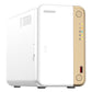 QNAP TS-262 NAS Tower Intel® Celeron® N4505 4 Go 0 To QNAP QTS Or, Blanc
