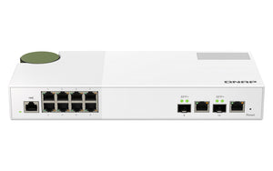QNAP QSW-M2108-2C commutateur réseau Géré L2 2.5G Ethernet (100/1000/2500) Gris, Blanc