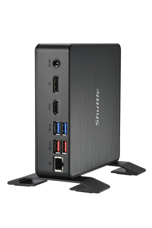 Shuttle XPC Nano PC NC40U5, Intel Core i5-1235U, 1x HDMI, 1x DP,1xUSB-C/DP, 6x USB3.2, 1x 2.5" bay, 2x M.2, 1x LAN, RAID, fonctionnement permanent 24/7, attaches VESA