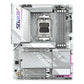 GIGABYTE X870E AORUS ELITE WIFI7 ICE Carte mère - Prend en charge les processeurs AMD Ryzen 9000, VRM numérique 16+2+2 phases, jusqu'à 8200 MHz DDR5 (O.C.), 3x PCIe 5.0 + 1x PCIe 4.0, Wi-Fi 7, LAN 2.5 GbE, USB 4