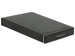 DeLOCK 47226 Boîtier de disques de stockage Boîtier disque dur/SSD Noir 2.5"