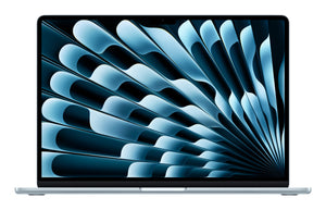 Apple MacBook Air Apple M M4 Ordinateur portable 38,9 cm (15.3") 16 Go 256 Go SSD Wi-Fi 6E (802.11ax) macOS Sequoia Bleu
